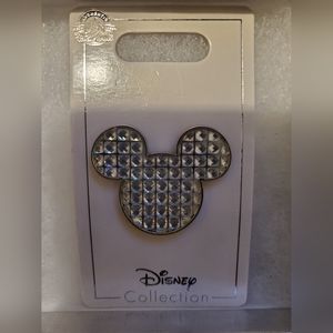 Mickey Icon Studded Rhinestone Jeweled Disney Pin Trading Pin